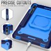 Samsung Galaxy Tab S9 FE+/S9+ Navy Blue Handle Robot Silicone Case - 4