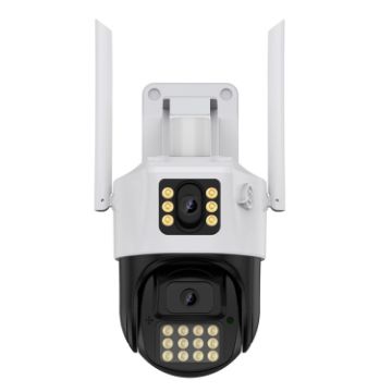 QX86 Motion Tracking Night Vision Smart Camera with Voice Intercom, US Plug - 1