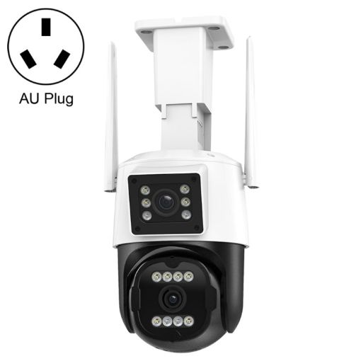 QX103 AI Alarm WiFi Dome Dual IP Camera - Humanoid Recognition (AU Plug) - 1
