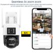 QX103 AI Alarm WiFi Dome Dual IP Camera - Humanoid Recognition (AU Plug) - 6
