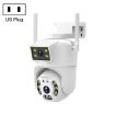 QX106 2MP Outdoor Waterproof WiFi Dual Lens Surveillance Camera US Plug - 1