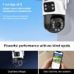 QX101 6MP WiFi Dual Camera with Two-way Intercom & Night Vision (EU Plug) - 6