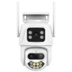 QX102 3MP WiFi Triple Camera with Two-way Intercom & Night Vision (EU Plug) - 2