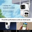 QX102 3MP WiFi Triple Camera with Two-way Intercom & Night Vision (EU Plug) - 6