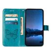 Xiaomi 14 Ultra 5G Blue Embossed Butterfly Leather Phone Case Global - 3