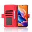 TCL 605/60 SE Red Leather Phone Case with Card Slots - Calf Texture - 6