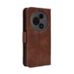 TCL 605/60 SE Brown Leather Phone Case with Card Slots - Calf Texture - 3