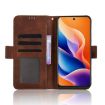 TCL 605/60 SE Brown Leather Phone Case with Card Slots - Calf Texture - 6