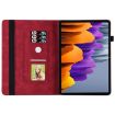 Samsung Galaxy Tab S9 FE+/S9+/S8+ Red Butterfly Leather Case - 4