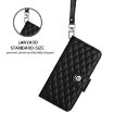 OnePlus Ace 5 Racing Rhombic Texture Flip Leather Case with Lanyard - 5