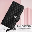 OnePlus Ace 5 Racing Rhombic Texture Flip Leather Case with Lanyard - 6