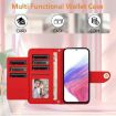 OPPO A5/A3 Pro 5G Red Rhombic Texture Flip Leather Case with Lanyard - 3