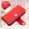 OPPO A5/A3 Pro 5G Red Rhombic Texture Flip Leather Case with Lanyard - 5