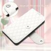 OPPO A5/A3 Pro 5G Rhombic Texture Flip Leather Case with Lanyard White - 5