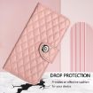 OPPO A5/A3 Pro 5G Rhombic Texture Flip Leather Case with Lanyard Pink - 7