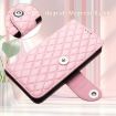 OPPO A5/A3 Pro 5G Pink Rhombic Texture Flip Leather Case with Lanyard - 5