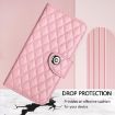 OPPO A5/A3 Pro 5G Pink Rhombic Texture Flip Leather Case with Lanyard - 7