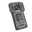 Realme 13 Pro 5G Grey Shockproof Phone Case with Holder - Camshield TPU + PC - 5