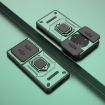 Realme 14 Pro 5G Green Shockproof Case with Holder - Camshield TPU + PC - 2