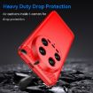 Xiaomi 14 Ultra Red Carbon Fiber TPU Phone Case - Brushed Texture - 3