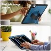 iPad Pro 13 2024 Honeycomb Grip Turntable Stand Case - Navy Blue - 7