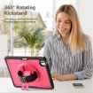 iPad Pro 13 2024 Rose Red Honeycomb Grip Turntable Stand Case - 2