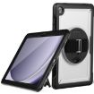 Samsung Galaxy Tab A9+ Transparent Honeycomb Hand Grip Stand Case - 1