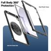 Samsung Galaxy Tab A9+ Transparent Honeycomb Hand Grip Stand Case - 3