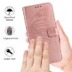 OPPO A5/A3 Pro 5G Embossed Butterfly Leather Case - Rose Gold - 5