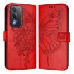 OPPO A5/A3 Pro 5G Global Red Embossed Butterfly Leather Case - 2