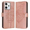 OPPO Reno14 5G Rose Gold Butterfly Leather Phone Case - Global Version - 2