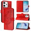 OPPO Reno14 5G Red Embossed Butterfly Leather Phone Case Global - 1