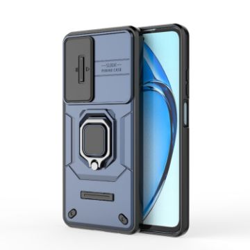 OPPO A60 4G Global Camshield Shockproof Phone Case with Holder - Blue - 1