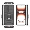 OPPO Reno12 Global Shockproof Phone Case with Holder - Black TPU + PC - 3