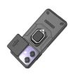OPPO A3X 5G Shockproof Phone Case with Holder - Black Camshield TPU+PC - 7