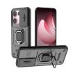 OPPO Reno13 Pro 5G Shockproof Phone Case with Holder - Black - 1