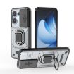 OPPO Reno13 5G Grey Shockproof Phone Case with Holder - Camshield TPU+PC - 1