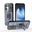 OPPO Reno13 5G Blue Shockproof Phone Case with Holder - Camshield TPU + PC - 1