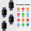 GTS5 2.0" Fitness Smart Watch - BT Call, Heart Rate, BP, MET, Glucose (Blue) - 9