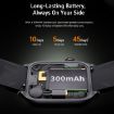 GTS7 2.0" Fitness Smart Watch - BT Call, Heart Rate, BP, MET (Black) - 9