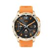 LEMFO AK59 Smart Watch Gold - 1.43" AMOLED Round Screen Silicone Strap - 2