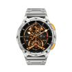 LEMFO AK59 Smart Watch, 1.43" AMOLED Round Screen, Steel Strap, Silver - 2