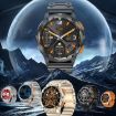 LEMFO AK59 Smart Watch, 1.43" AMOLED Round Screen, Steel Strap, Silver - 4