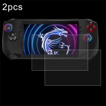 MSI Claw 7" Game Console 2pcs 9H Tempered Glass Film 0.3mm Explosion-proof - 1