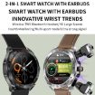 T95 1.52" BT5.0 Smart Sport Watch & Earbuds, Health Monitor (Silver) - 3