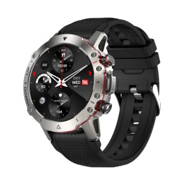 LEMFO ELF3 Smart Watch, 1.39" TFT Screen, Blood Oxygen Monitor, Silver - 1
