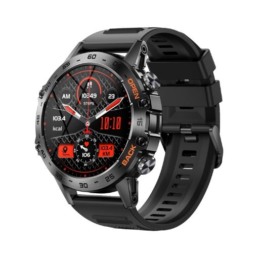 LEMFO K52 Smart Watch 1.39" IPS Screen, Bluetooth Calls, Black - 1