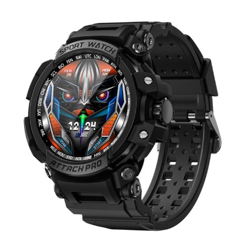 LOKMAT ATTACK Pro 1.32" BT5.1 Smart Watch, Bluetooth Call, Health Monitor - 1