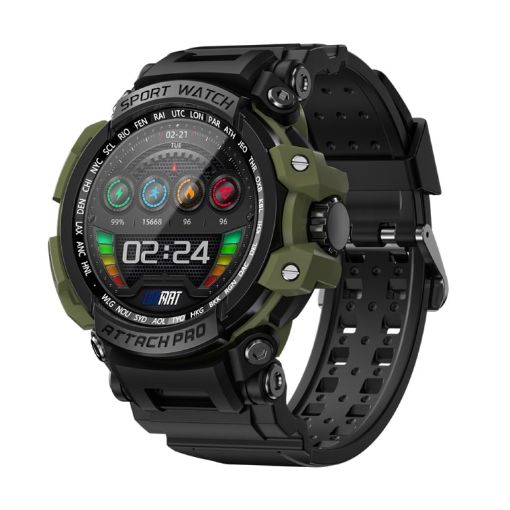LOKMAT ATTACK Pro Smart Sport Watch 1.32" BT5.1, Health Monitor Green - 1