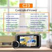 ESCAM C23 3.97" 1080p Smart Door Viewer with Night Vision - Grey - 9